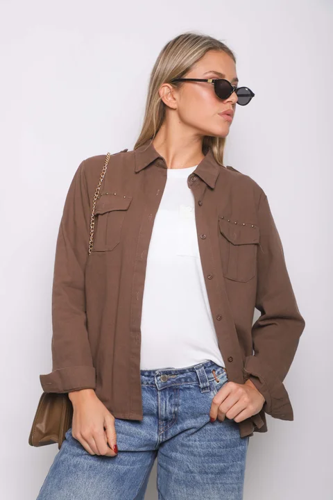  Camisa WANSEL Gabardina Bordada GU70284