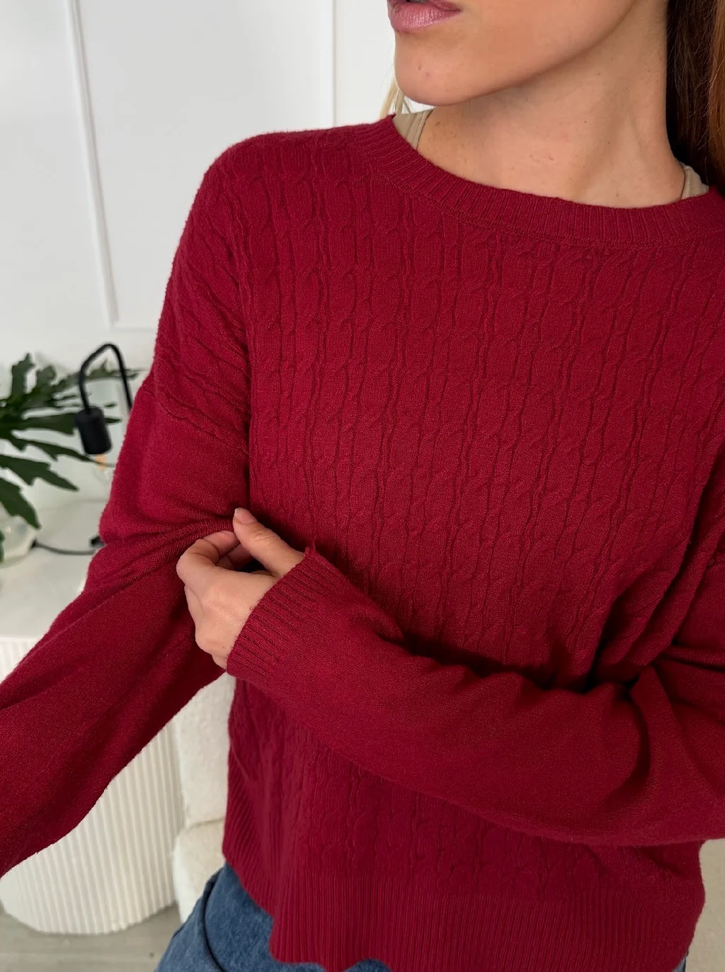 Maxi Sweater MADELEINE Bremer Trenzado GUL819