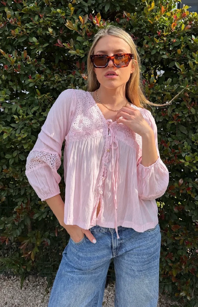 Blusa ROCKET Con Broderie  GU70123