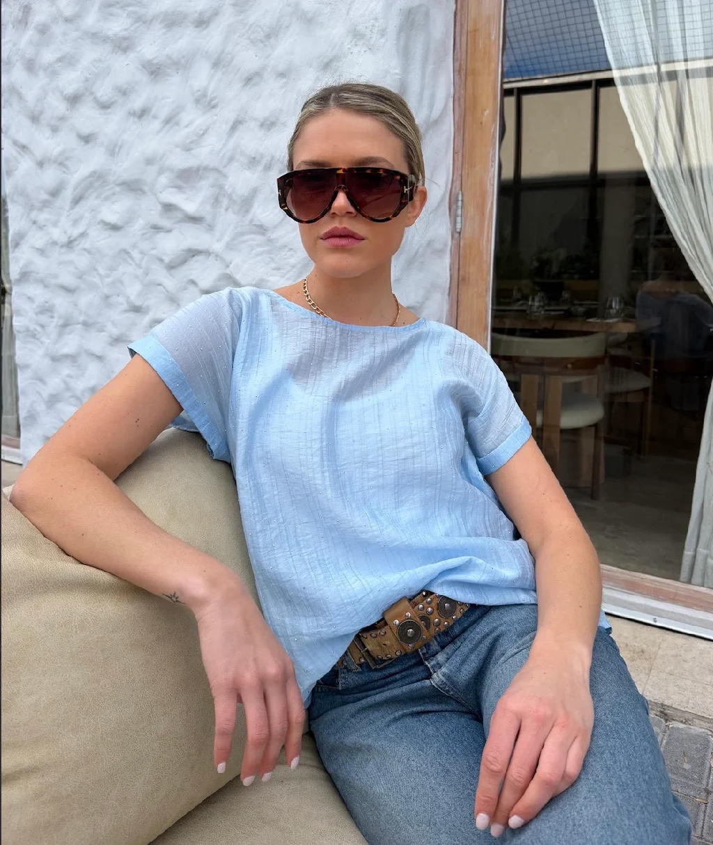 Remera ALICE Premium Bambula con Strass GU6222