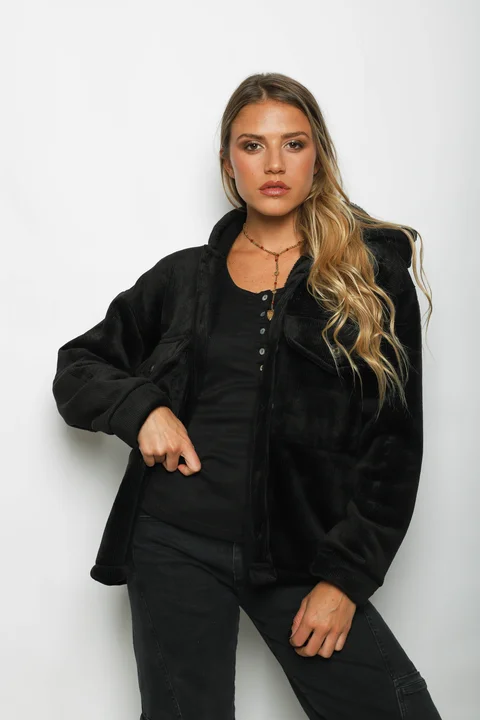 Saco GENEVA Corderoy Con Piel Adentro