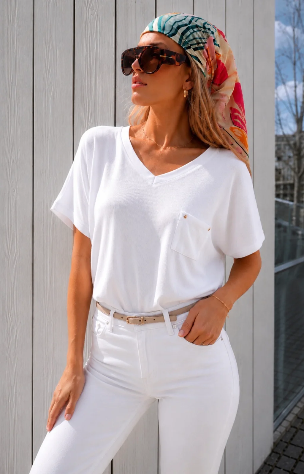 Remera Ancha Morley Siney Con Bolsillo
