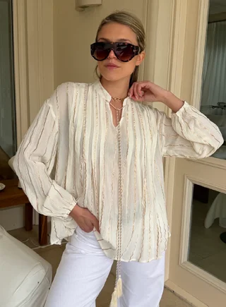 Blusa FARAH Rayada Lurex GU6216 - Vista 1