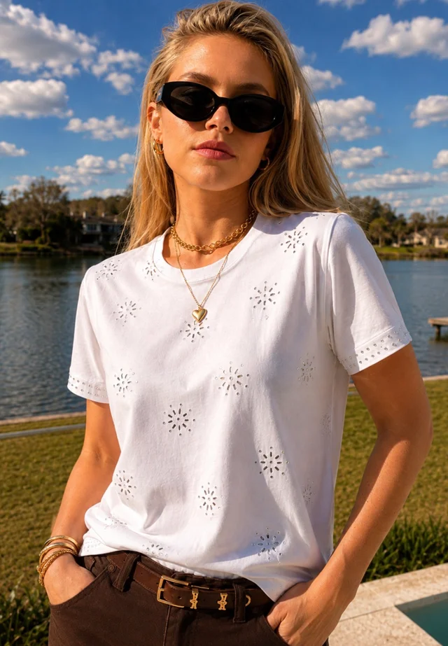 Remera LOTUS c/strass GUK70097