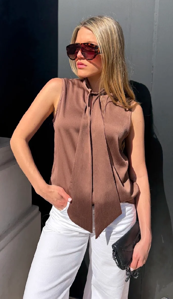 Musculosa Premium Bambula con Lazo GU6220