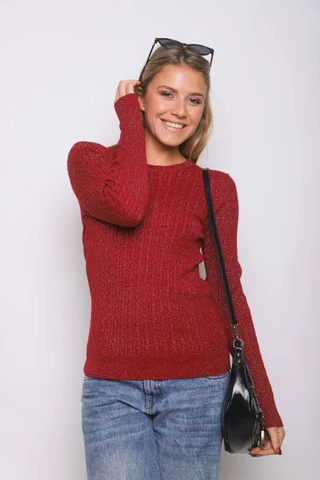 Sweater KALU Trenzado Lurex GUL656 - Vista 6