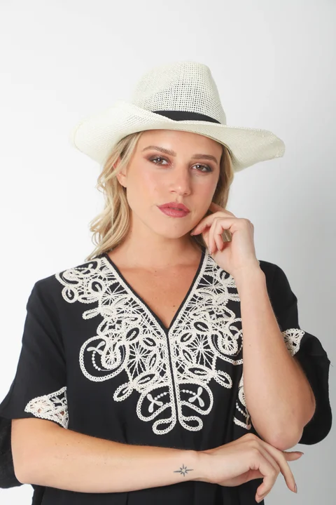 Vestido Tunica PARU de Lino Bordado GU2527