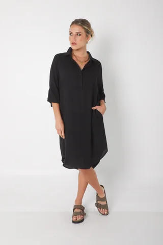 Vestido KAISER de Lino c/ Botones GU0333 - Vista 2