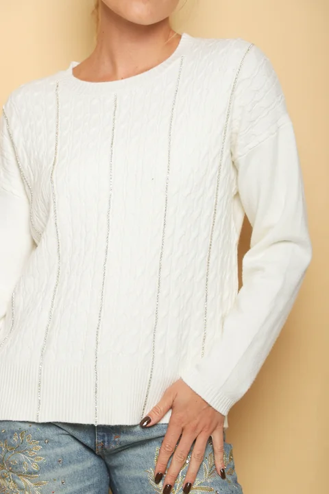 Sweater DANERI c/strass GUL850