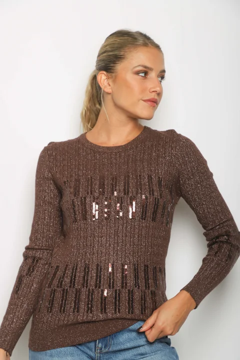 Sweater DINORA Lurex c/ Lentejuelas GU828