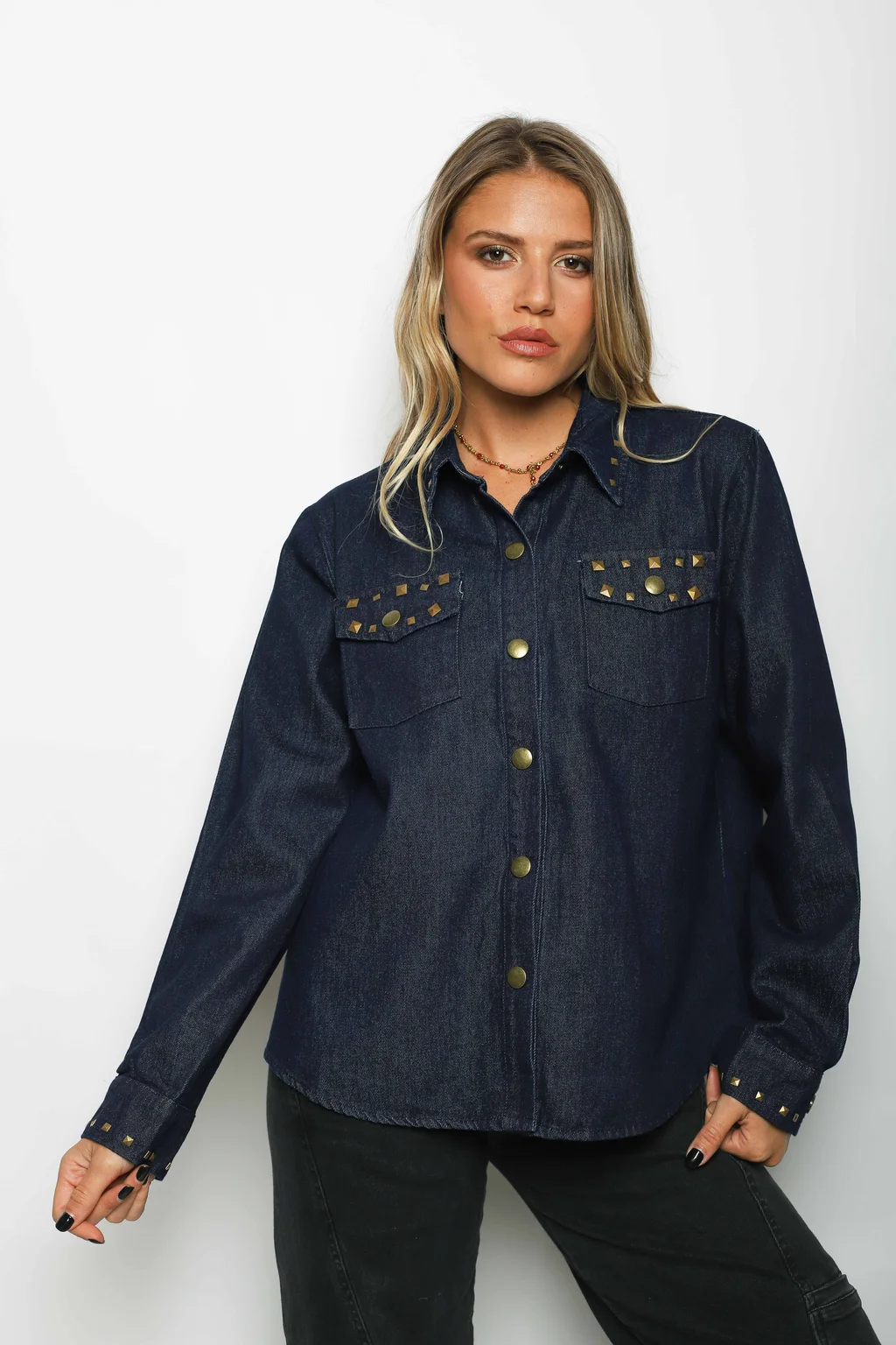 Camisa JEAN SUSAN C/Tachas GU70275