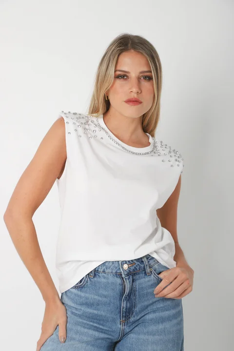 Musculosa SHARON c/piedras GU731