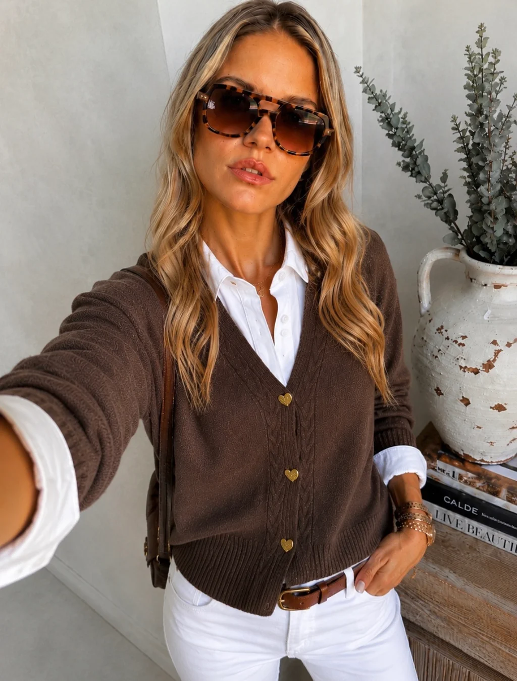 Saco Bremer MAVERICK con Botones Corazon Strass GUL621