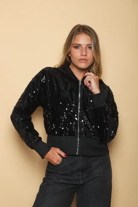 Camperita Lluvia Lentejuelas C/ Capucha GU70085