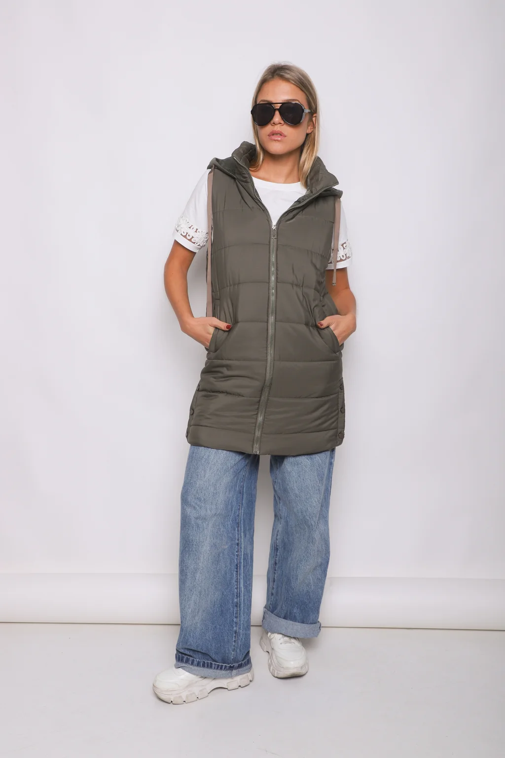 Chaleco Largo Botones ALPES GU98507