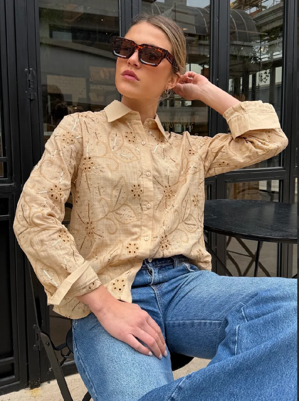 Camisa WANER Lino Bordada GU70237