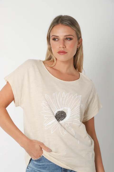 Blusa Suasi Lino c/ Piedras GU70104