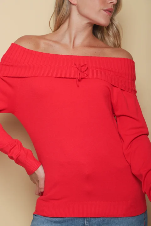 Sweater KITY Bremer Cuello Bote c/ Tira GU665