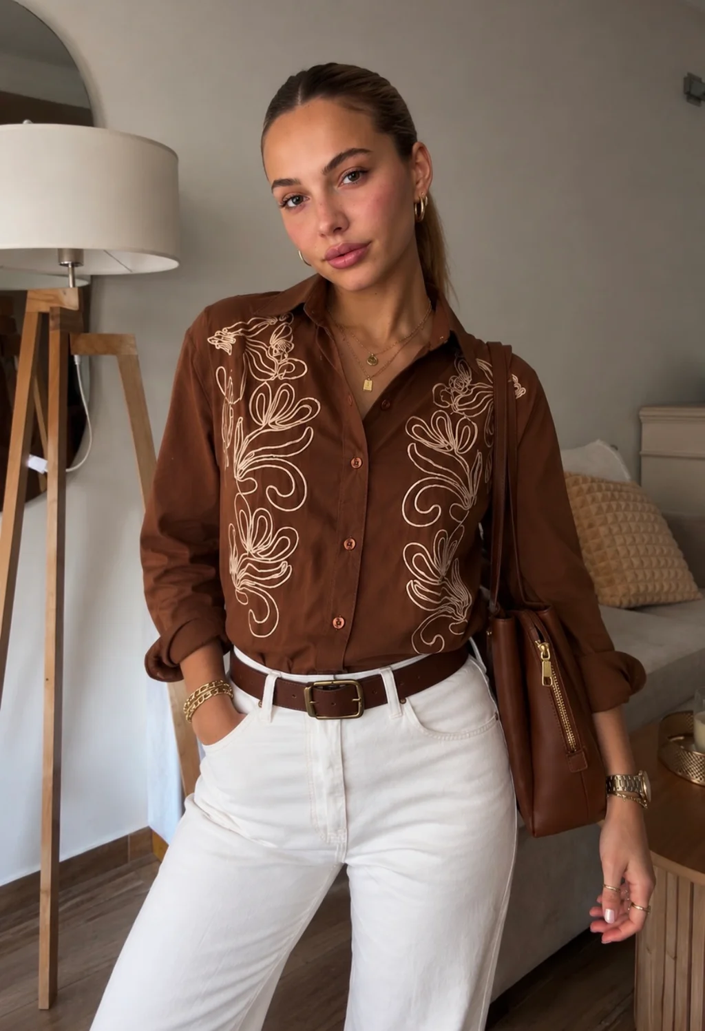 Camisa MOUSS Bordada GUK70266