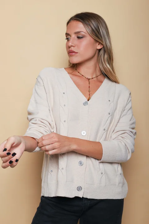 Saco Savina c/Piedra y Boton Brillos GUL805