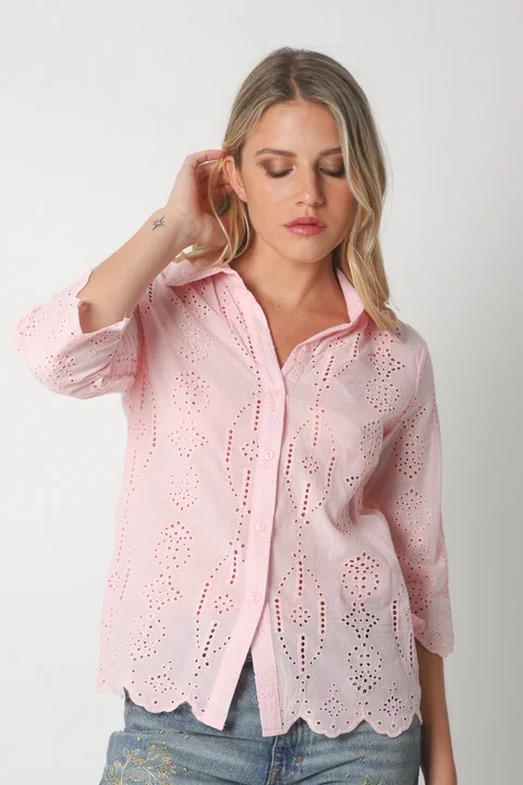 Camisa CARNAVAL Broderie Manga 3/4 GUK4009