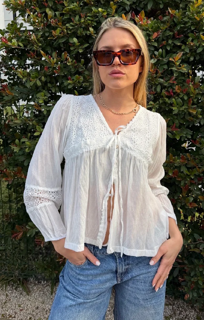 Blusa ROCKET Con Broderie  GU70123