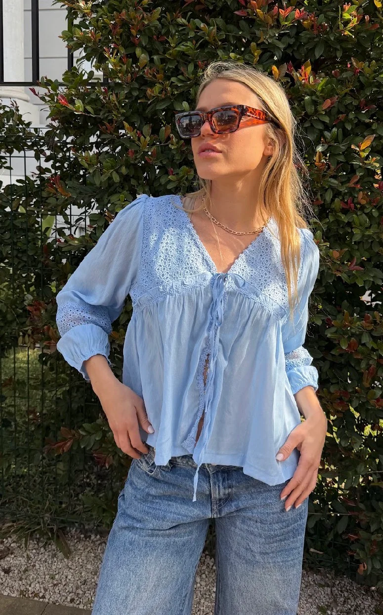Blusa ROCKET Con Broderie  GU70123