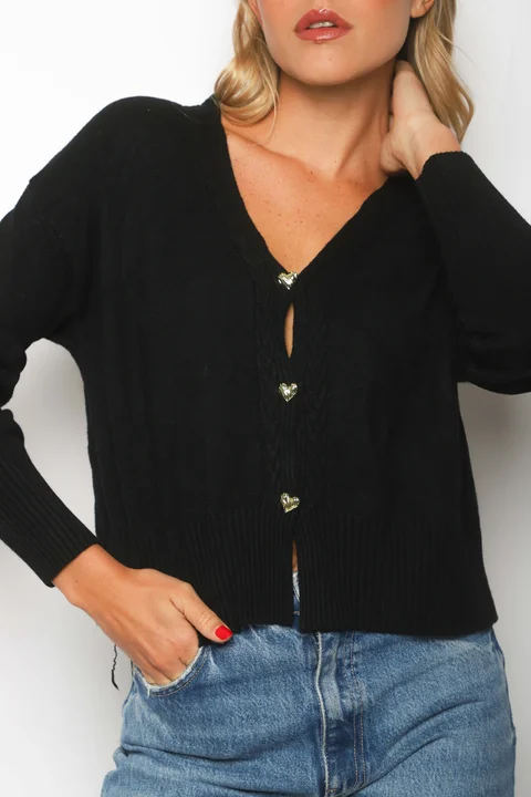 Saco Bremer MAVERICK con Botones Corazon Strass GUL621