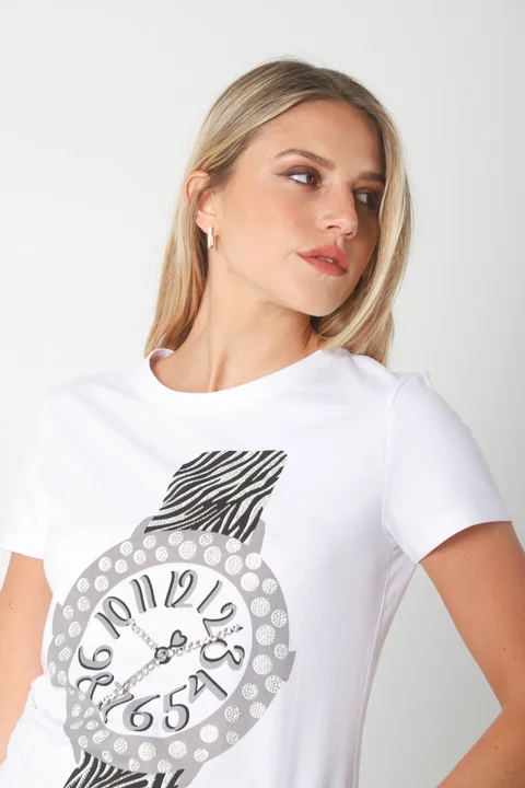 Remera RELOJ C/ Piedras GU7480