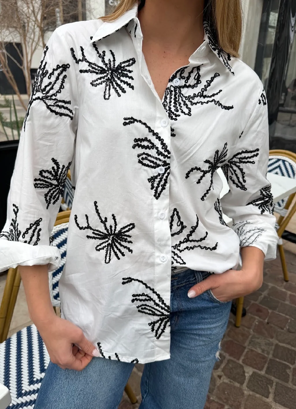 Camisa FLORENTINA Bordada GU278768