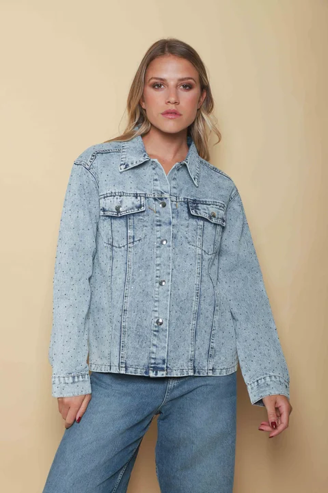 Campera VASEL JEAN con STRASS GU70021