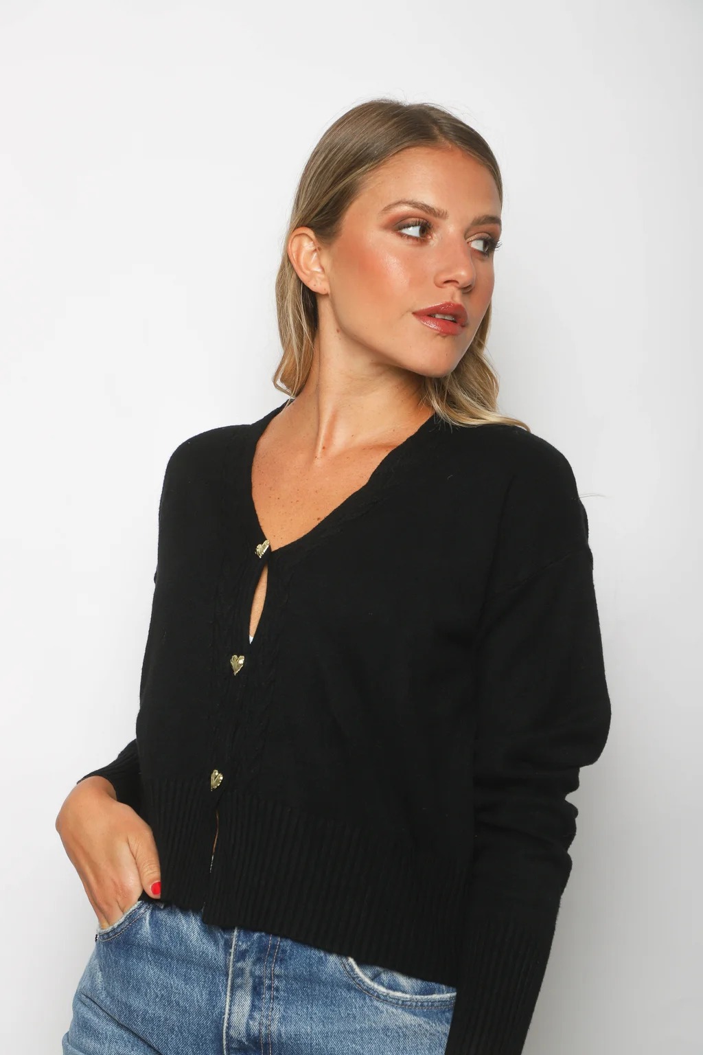 Saco Bremer MAVERICK con Botones Corazon Strass GUL621