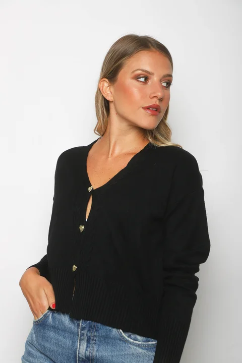 Saco Bremer MAVERICK con Botones Corazon Strass GUL621