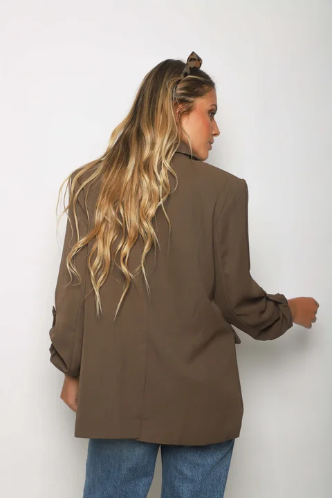 Blazer VICENA Sastrero Forrado con Boton Strass GUP33021