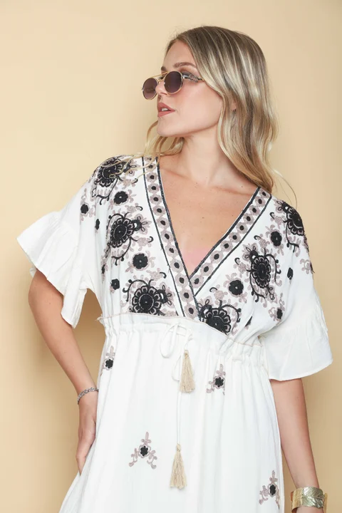 Vestido ZARAGOZA Bordado GU0533