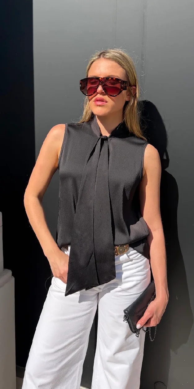 Musculosa Premium Bambula con Lazo GU6220