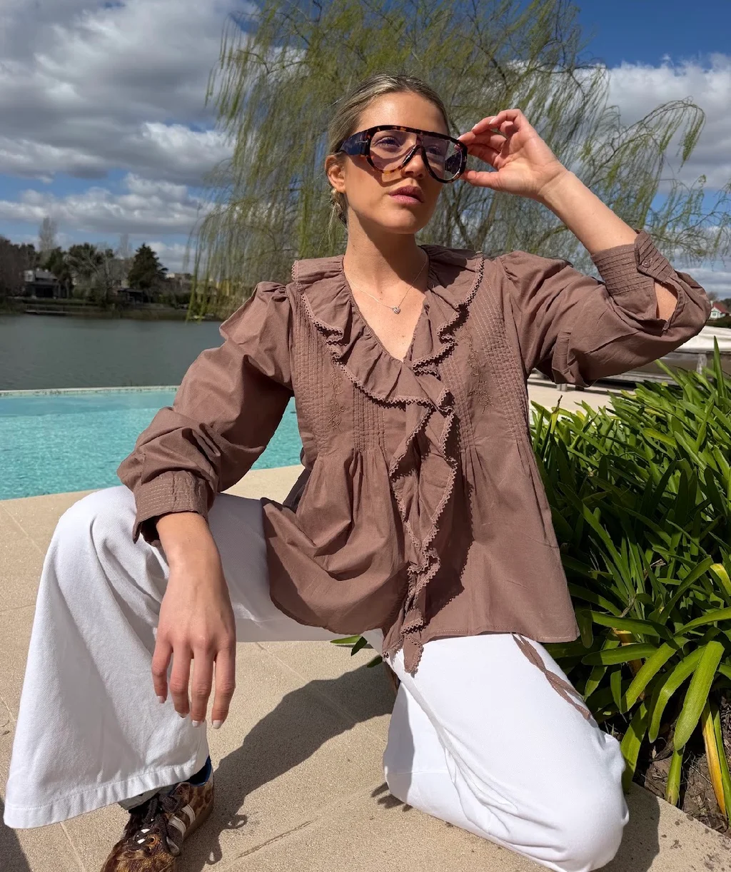 Camisa CARLY Con Volado GU70257