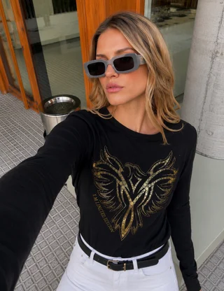 Remera Golden Eagle c/ Strass GUK70057 - Vista 3