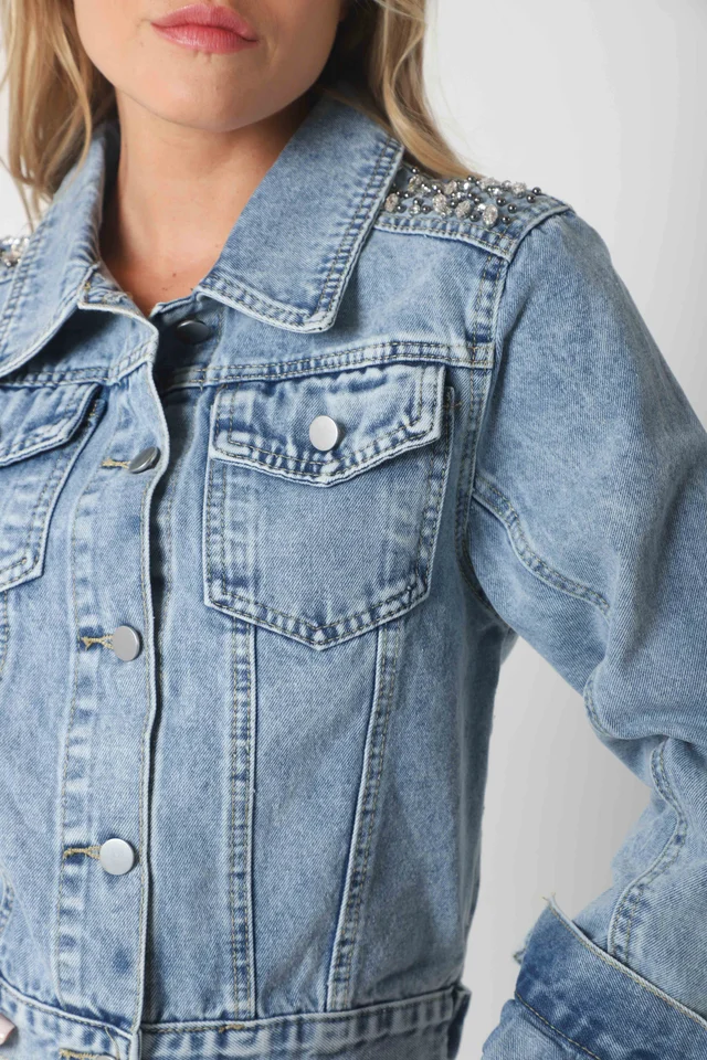 Campera JEAN VERSALLES C/ Piedras C12_1