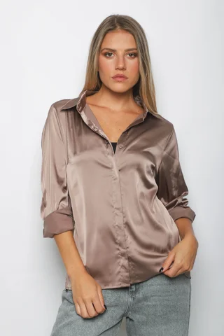 Camisa CANDI Satén Manga Larga GUV53 - Vista 4