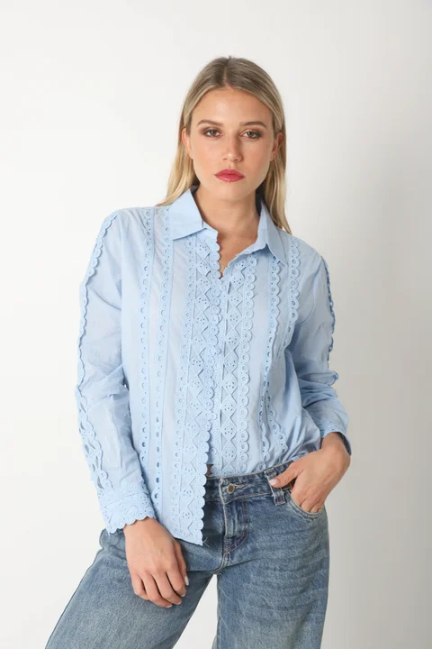 Camisa FRENESI Guardas Guipiur GUK70198 