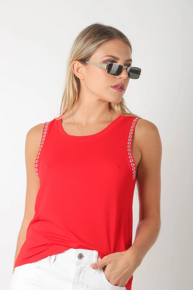 Musculosa Mile Creppe c/ Tachas