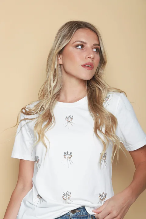 Remera KIARA c/ Piedras y Canutillos GU70124