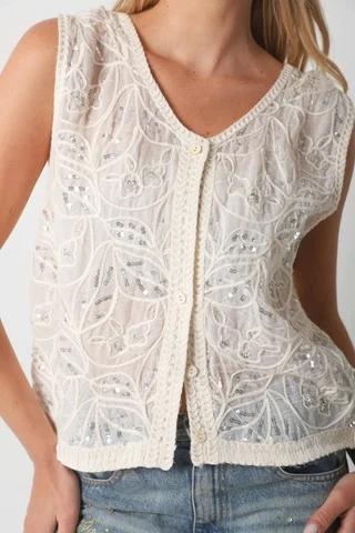 Chaleco VOLTIER Bordado  GUCH3011 - Vista 2