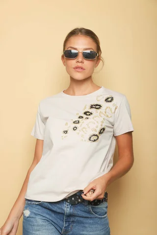 Remera BATUR C/Canutillos y Piedras GU5210 - Vista 3