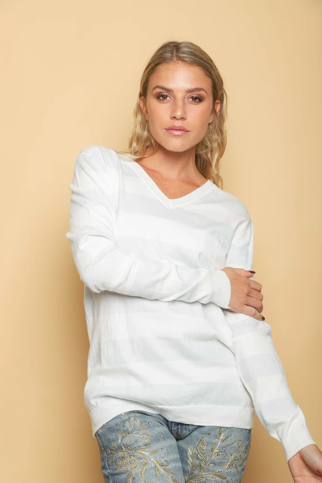 Sweater REGINA Bremer Lurex GUL629