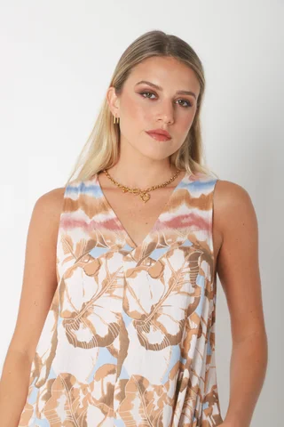 Vestido Mandarin ANDIRA c/ Bolsillos GU252 - Vista 4