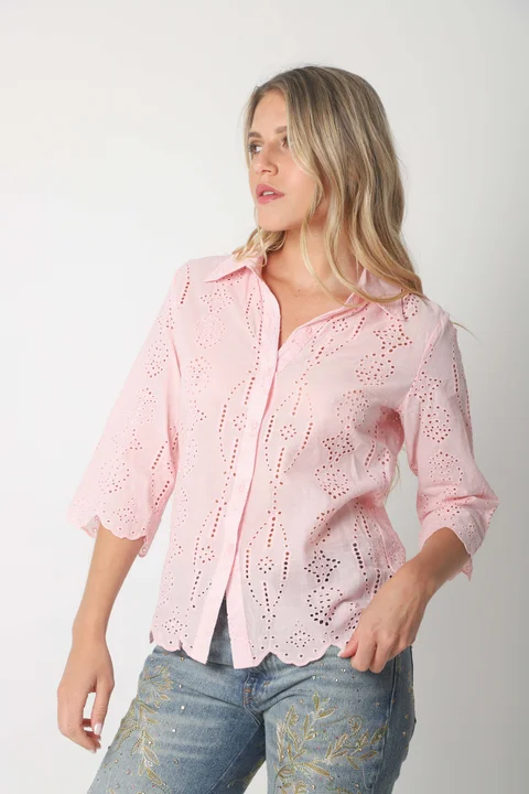 Camisa CARNAVAL Broderie Manga 3/4 GUK4009