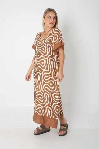 Vestido DOMINIQUE MAREAS LINO GUK70143-1 - Vista 4