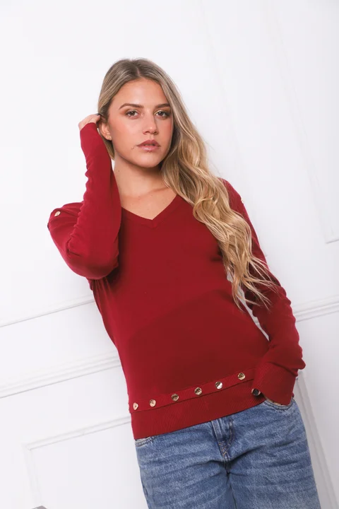 Sweater BURI Bremer Con Botones GU825